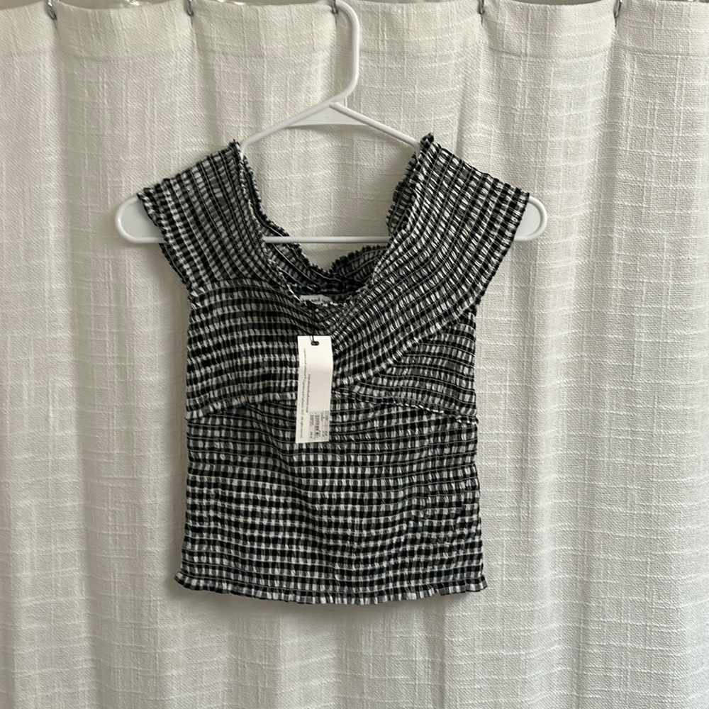 Runched/ Off Shoulder Top